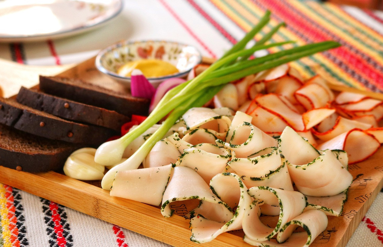 ukrainian cuisine, bacon, lard, ukrainian food, ukrainian dinner, bread, food, onions, vegetables, mustard, spicy bacon, ukrainian cuisine, lard, lard, lard, lard, lard
