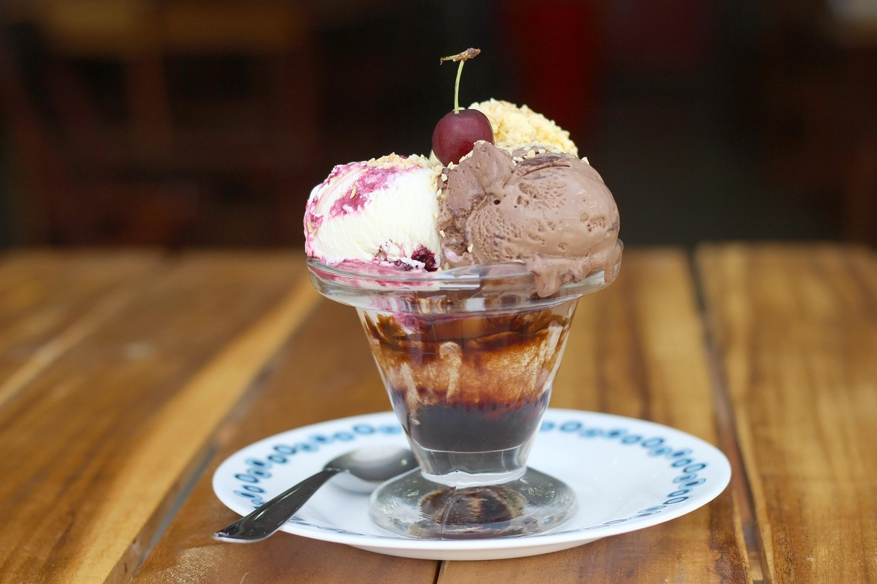 bowl, ice cream, ice, dessert, scoops, sweet, brown dessert, ice cream, ice cream, ice cream, ice cream, ice cream