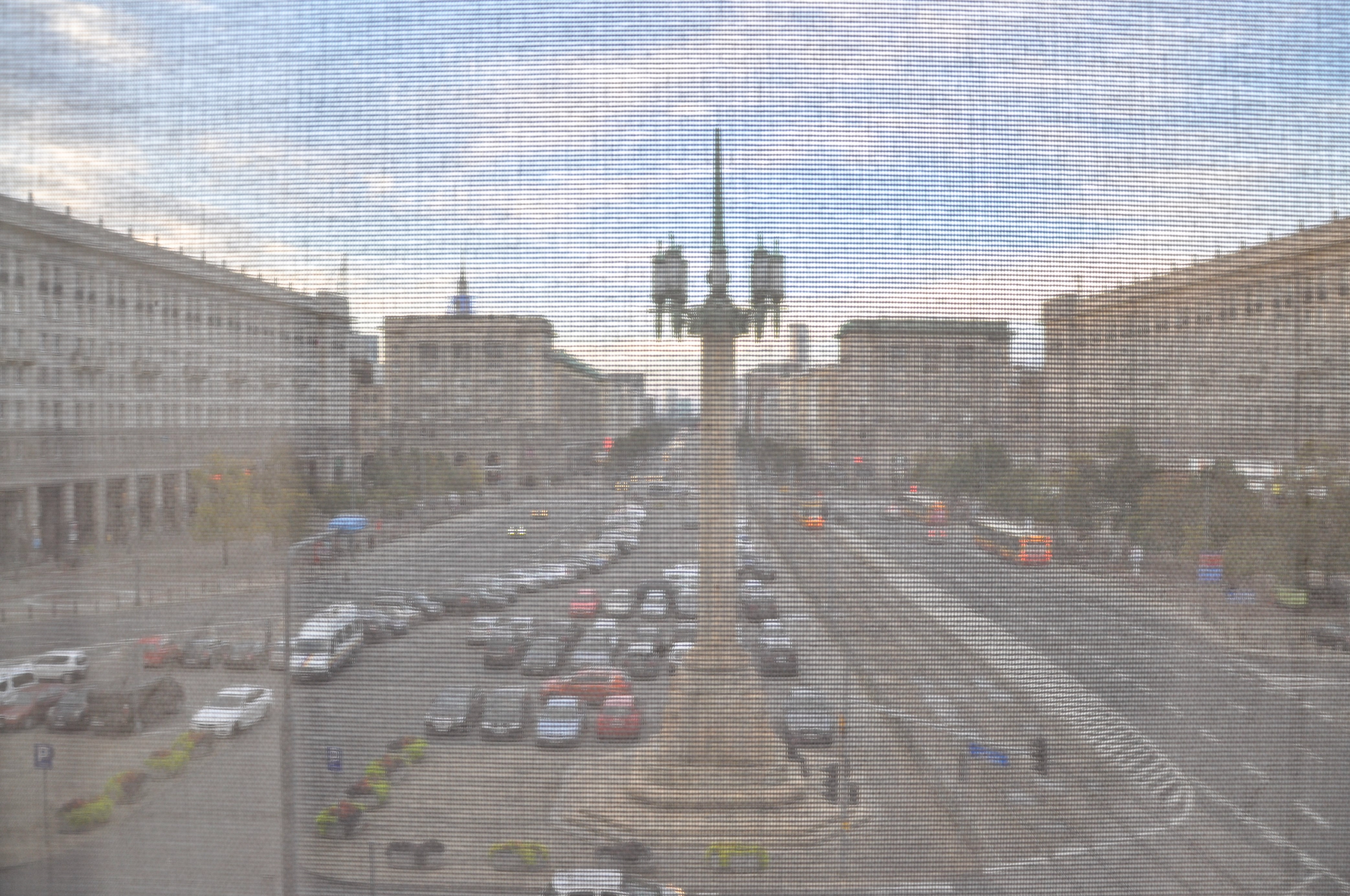 Constitution Square in Warsaw, as seen from MDM Hotel at pl. Konstytucji 1.