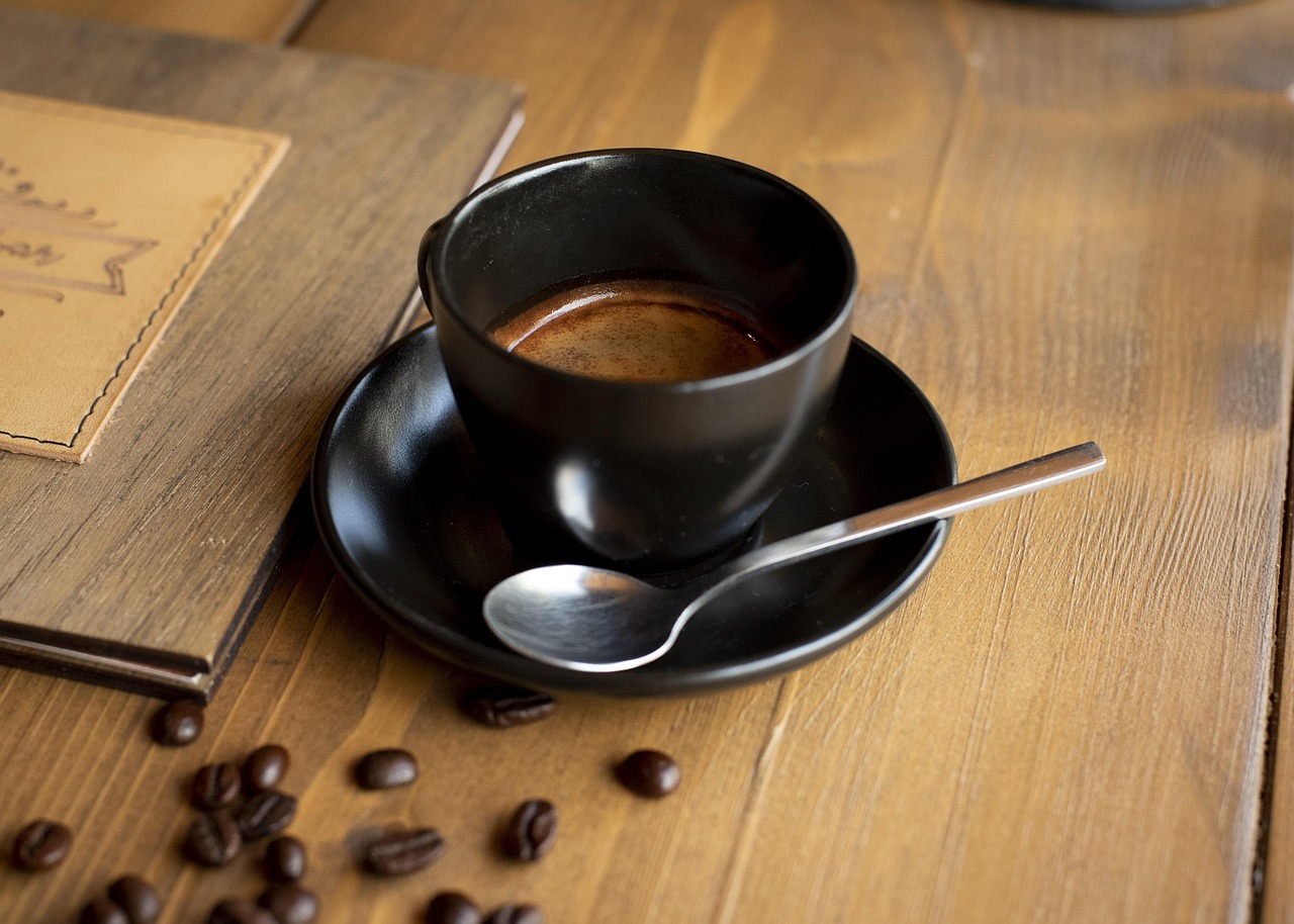 coffee, espresso, kawiarnia, brown, black, spoon, coffee, coffee, coffee, coffee, coffee