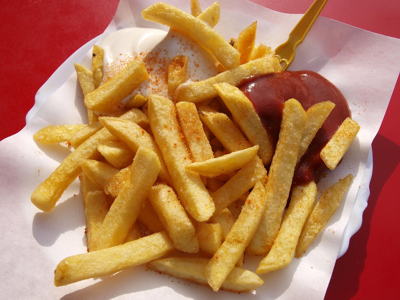 fast food, jedzenie, frytki, keczup, niezdrowy, fast food, frytki, frytki, frytki, frytki, frytki