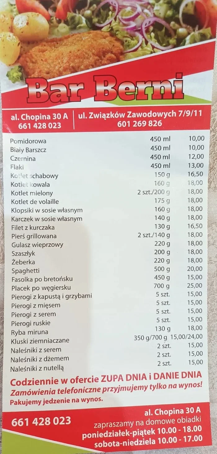 Bar Berni - Restauracja Włocławek