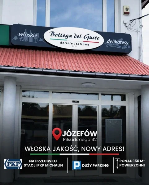 Bottega del Gusto włoskie delikatesy, kawiarnia i winiarnia Józefów