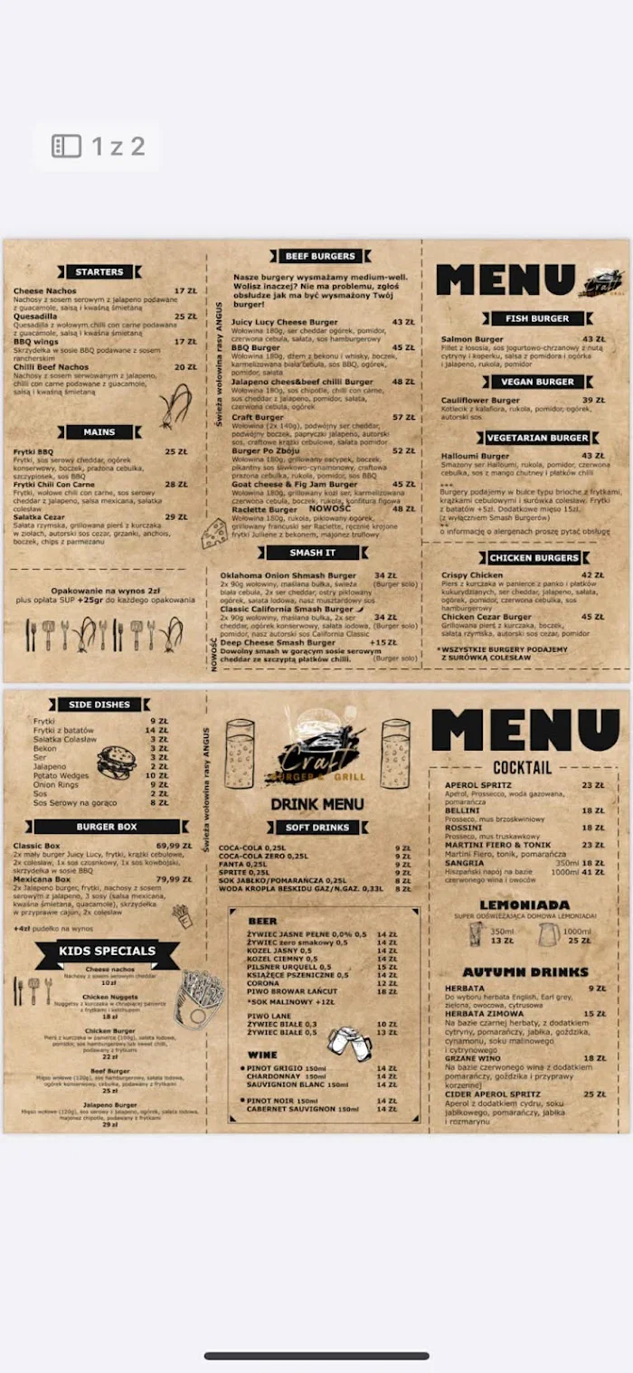 Craft_Burger&Grill - Restauracja Gdynia
