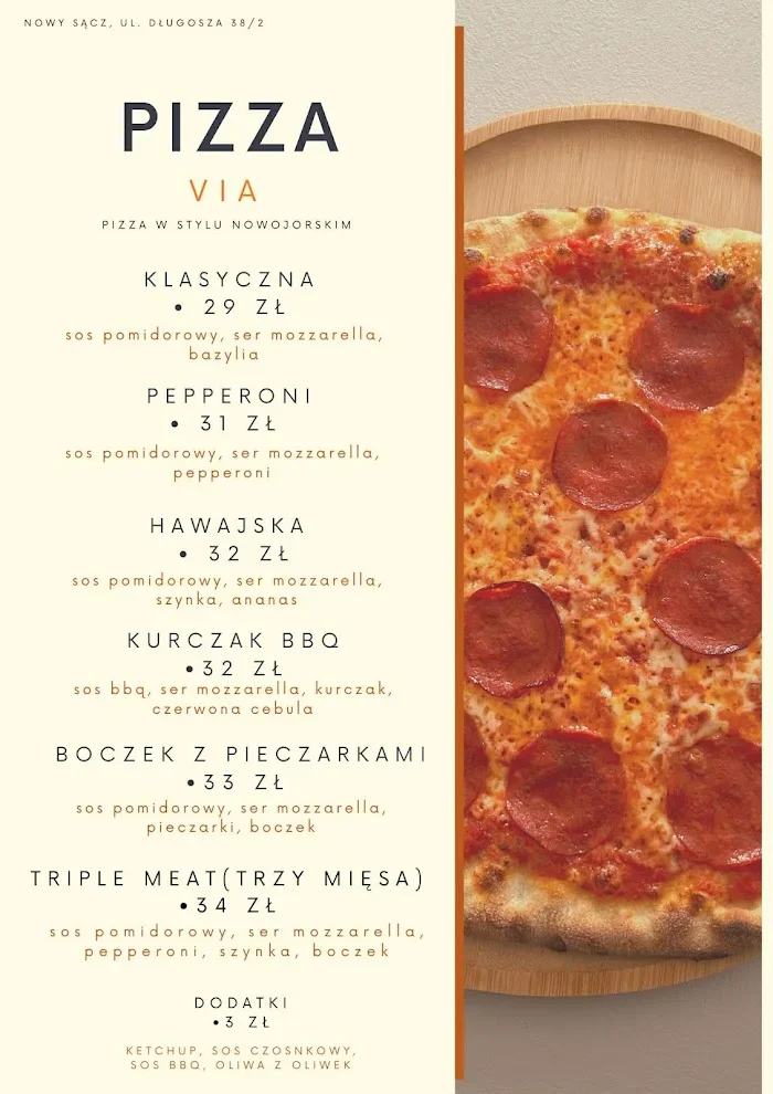 Pizza Via - Restauracja Nowy Sącz