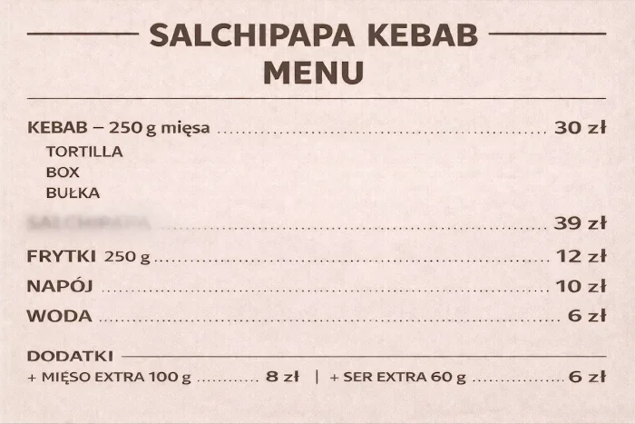 Salchipapa Kebab - Restauracja Ostrów Wielkopolski