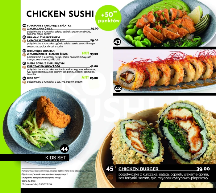 Sushi Poznań - KOKU SUSHI ul. Taczaka 17 - Restauracja