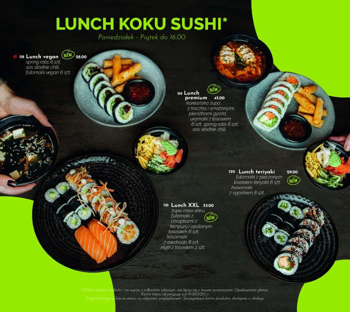 Sushi Poznań - KOKU SUSHI ul. Taczaka 17 - Restauracja