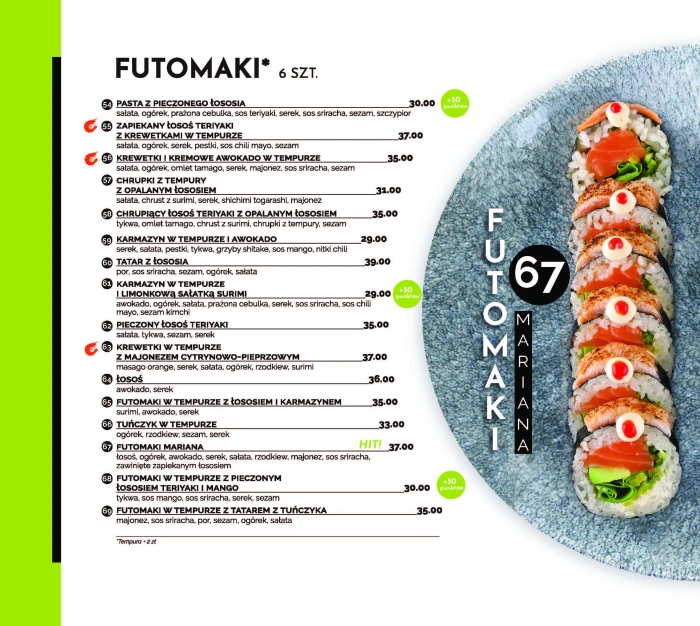 Sushi Poznań - KOKU SUSHI ul. Taczaka 17 - Restauracja