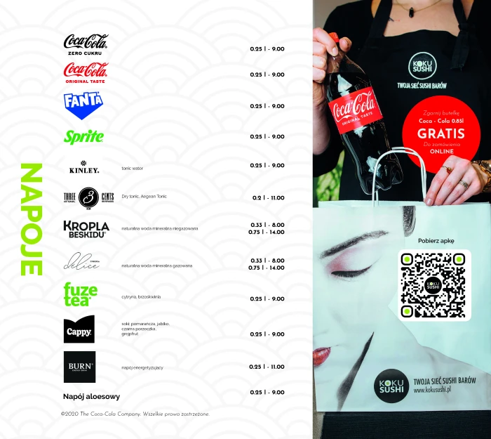 Sushi Poznań - KOKU SUSHI ul. Taczaka 17 - Restauracja