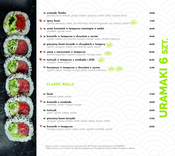 Sushi Poznań - KOKU SUSHI ul. Taczaka 17 - Restauracja