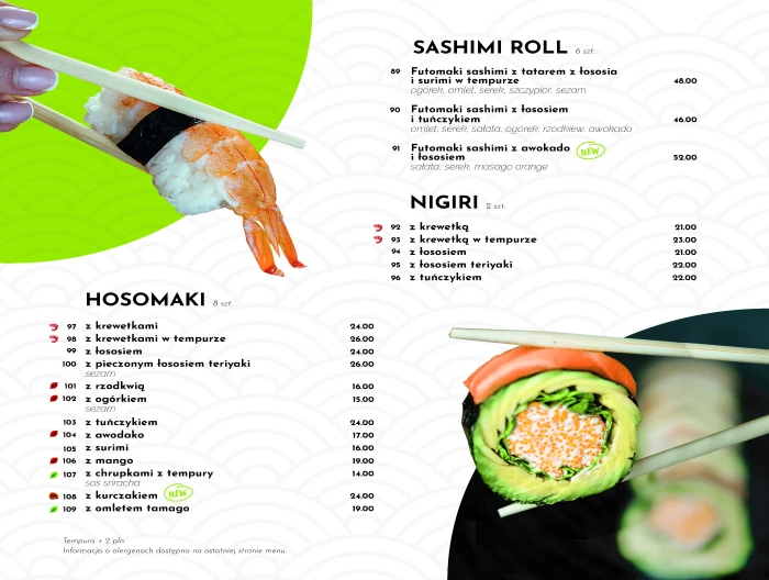 Sushi Poznań - KOKU SUSHI ul. Taczaka 17 - Restauracja