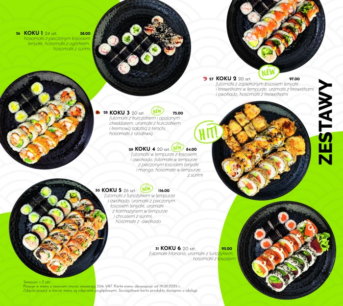 Sushi Poznań - KOKU SUSHI ul. Taczaka 17 - Restauracja