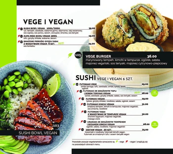 Sushi Poznań - KOKU SUSHI ul. Taczaka 17 - Restauracja