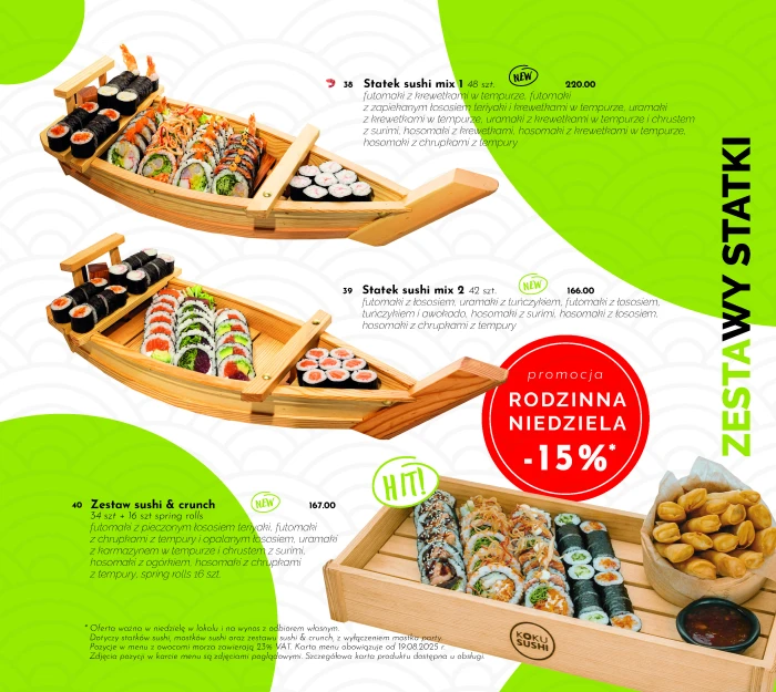 Sushi Poznań - KOKU SUSHI ul. Taczaka 17 - Restauracja